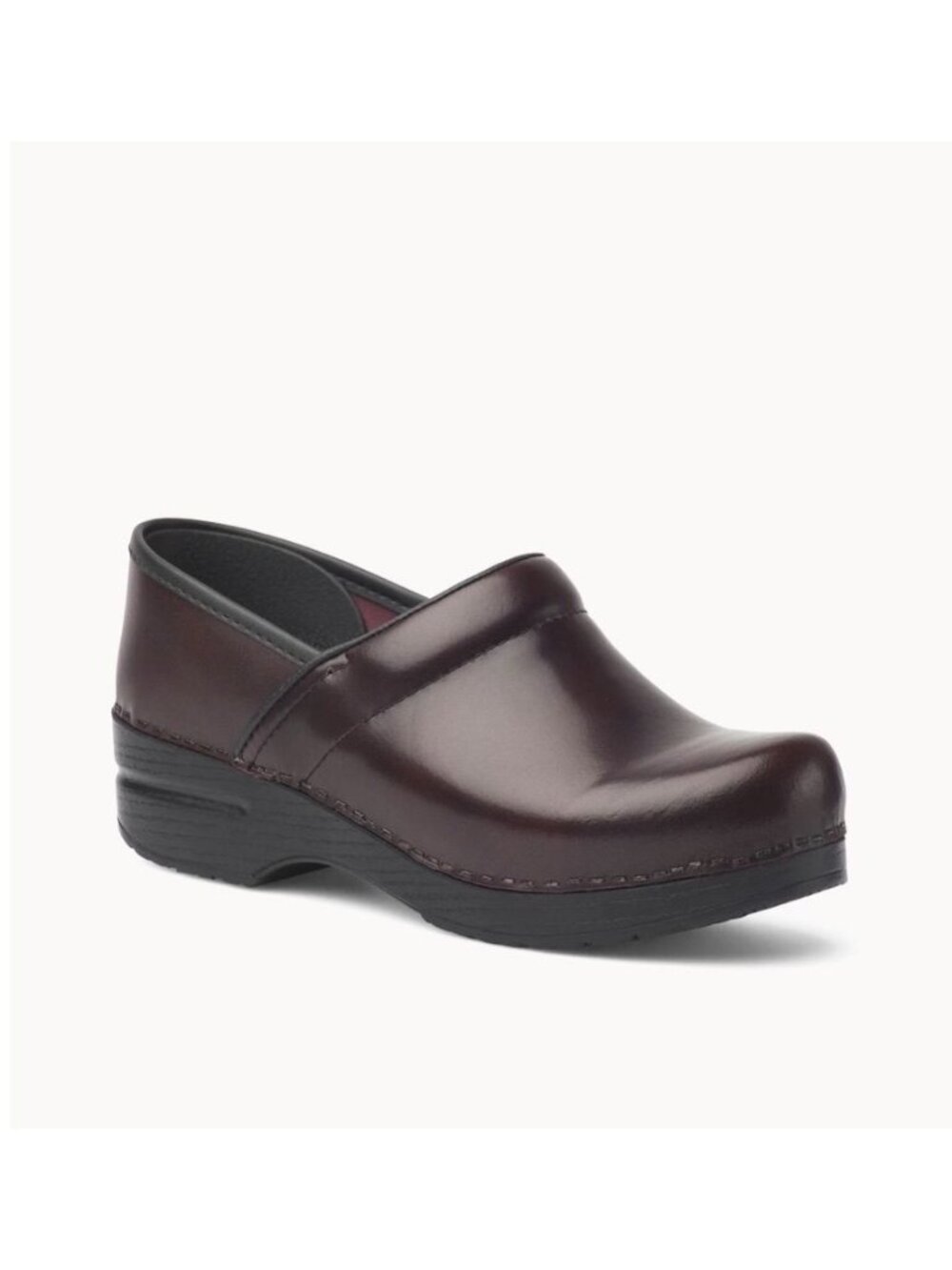 Dansko Professional Womens Size 38 Brown Cabrio Leather Clogs Slip On Shoes